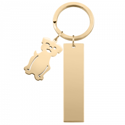 Schlüsselanhänger mit Gravur für Hundeliebhaber