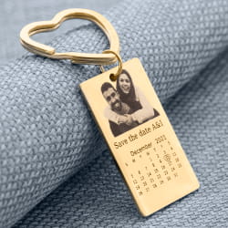 Schlüsselanhänger mit Foto, Text und Kalender