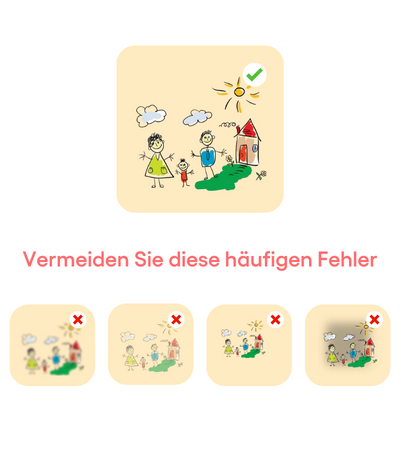 Für ein klares und scharfes Ergebnis