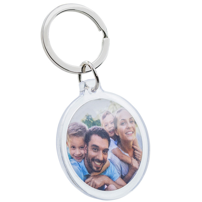 Personalisierter Foto Schlüsselanhänger aus Acryl - Kreis