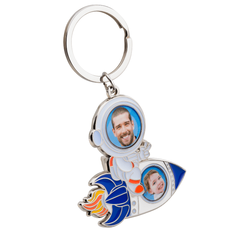 Astronaut Schlüsselanhänger mit personalisiertem Gesicht